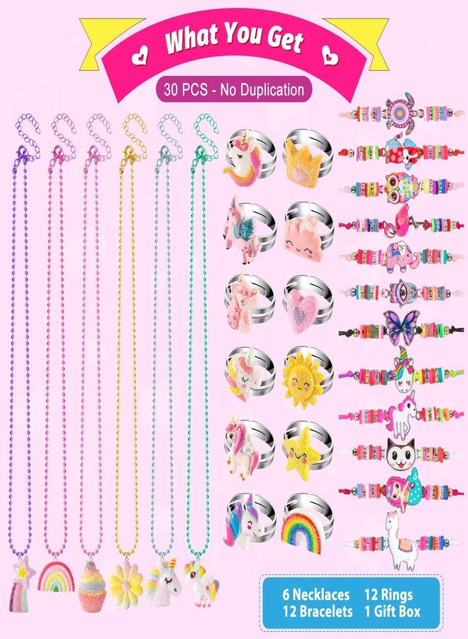 BeAndge Kids Jewelry for Little Girl Toys 4-6 4-5, Toddler Jewelry Set for Costume & Dress Up Ages 6-8, Play Rings Necklace Bracelets for Toddlers, Unicorn Gifts for 3-5 5-7 3 4 5 6 7 8 Year Old Gift Ideas - Image 5
